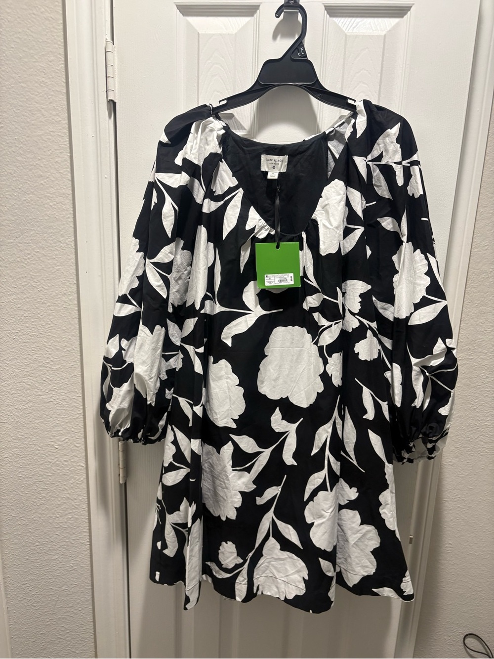 kate spade Black and White Floral Tunic Dress - Picture 2 of 6